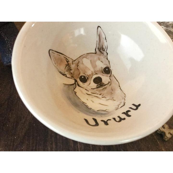 似顔絵 名入れ フードボウル 高さがある ペット 犬 猫 おしゃれ かわいい 名前入り 日本製 足つきスタンド 似顔絵 名入れ フードボウル 送料無料 お歳暮 To708 名入れプレゼントショップ夕立窯 通販 Yahoo ショッピング