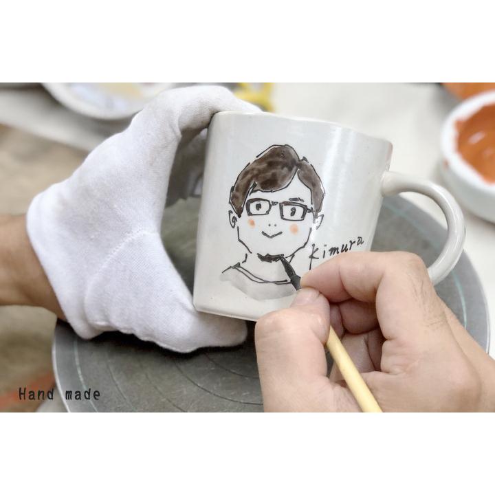名入れ プレゼント ギフト 似顔絵 マグカップ マグ 結婚記念日 おしゃれ 誕生日 両親 記念日 卒業記念品 似顔絵イラストタッチマグ 洋 最速 お歳暮 To725 726 名入れプレゼントショップ夕立窯 通販 似顔絵オーダー 記念日 誕生日 ギフト プレゼント 名入れ