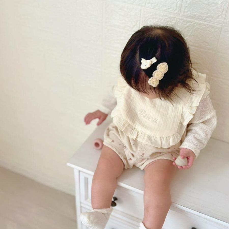 フリルスタイ】名入れ 刺繍 名前入り ギフト フリル スタイ よだれかけ