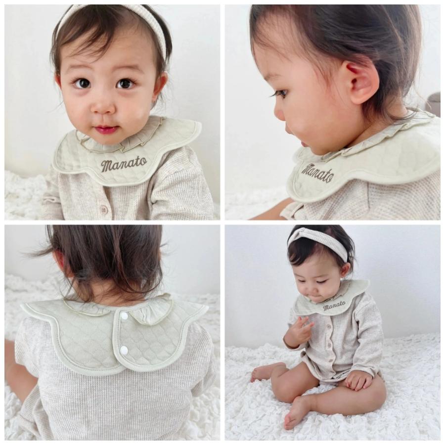 くるくるスタイ】名入れ 刺繍 スタイ 360℃ くるくる 防水 撥水加工