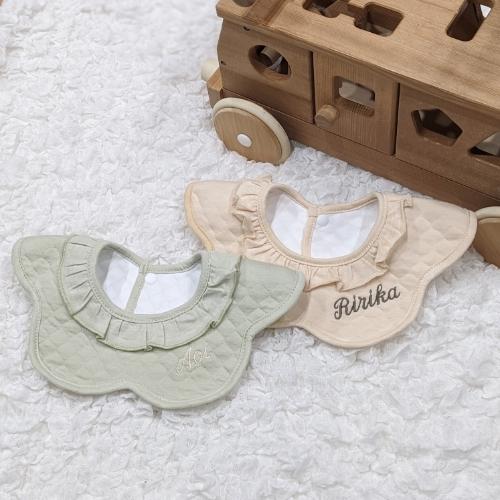 くるくるスタイ】名入れ 刺繍 スタイ 360℃ くるくる 防水 撥水加工