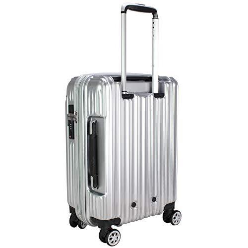 [シフレ] ハードジッパースーツケース キャリーケース 容量アップ拡張機能付 Mサイズ 中型 付 62-68L Trident トラ? 
