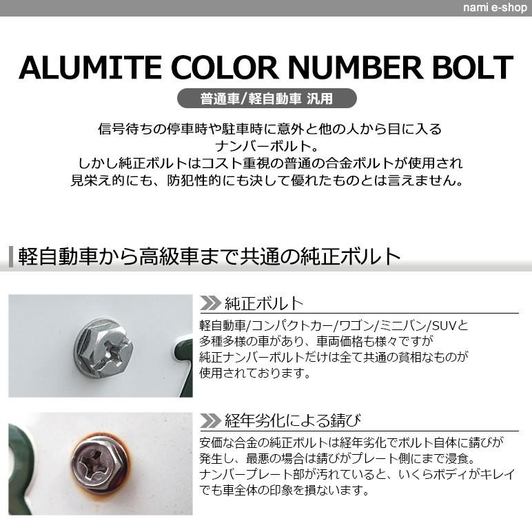 E51系 前期 中期 後期 エルグランド ナンバーボルト アルマイト加工 カラーリング ステンレスボルト 防犯性向上 4本入り レッド Nobo 1 Red E51 Nami E Shop 通販 Yahoo ショッピング