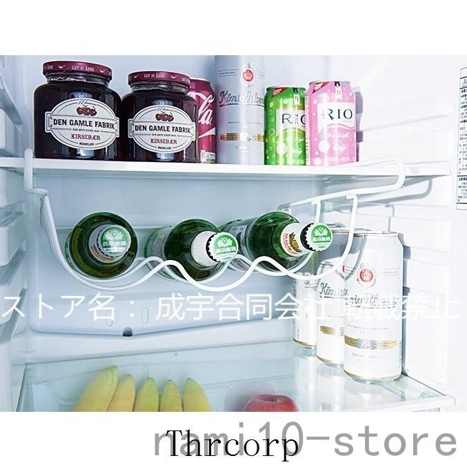 パントリー冷蔵庫収納用クリアワインラックウォーターボトルホルダーユニバーサル3グリッド 受注生産品 ワインラック 冷蔵庫収納マット