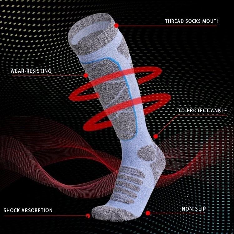 21セール スノーボード スキー ソックス 2足セット 厚手 レディース キッズ ジュニアソックス スキー靴下 防寒 Fundaterapia Com