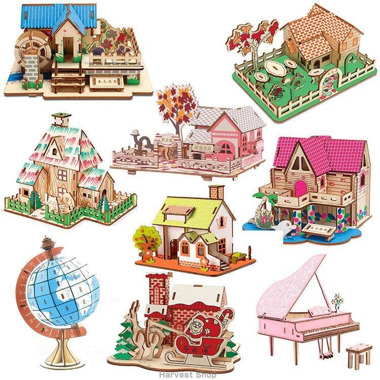立体パズル 子供向け 知育玩具 木製 組み立て 建物 ウッドパズル 3d Diy パズル プレゼント おもちゃ Nam210 9097b8 Naimei Nami 通販 Yahoo ショッピング