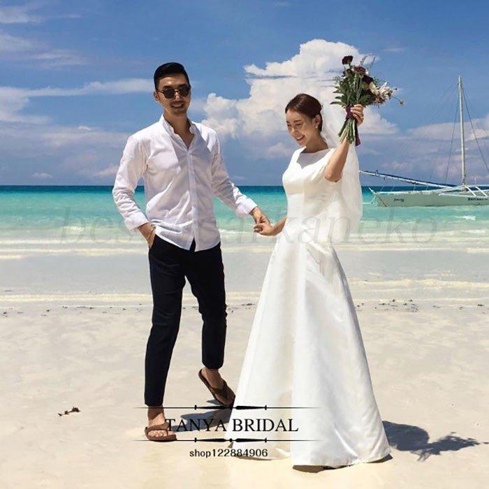 全品送料0円 シンプル お呼ばれ ドレス 結婚式 ウエディングドレスマキシ丈 ワンピース 白 花嫁 二次会 フォーマル Aライン フレア ロング丈 披露宴 前撮り海外 エレガント Aライン サイズ Xl Www Auschule S Schule Bw De