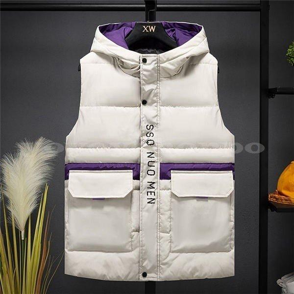 上品 ジャケット メンズフード付きベストアウトドア防寒 ダウンベストメンズベスト暖かいベストカップルベストダウンベストダウンベスト ジャケットアウター代30代