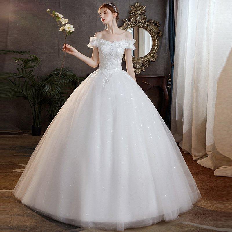 ウェディングドレス プリンセスラインドレス ウエディングドレス オフショルダー 二次会 花嫁 パーティードレス 披露宴 ブライダル 結婚式 ロングドレス Nam415 Naimei Nami 通販 Yahoo ショッピング