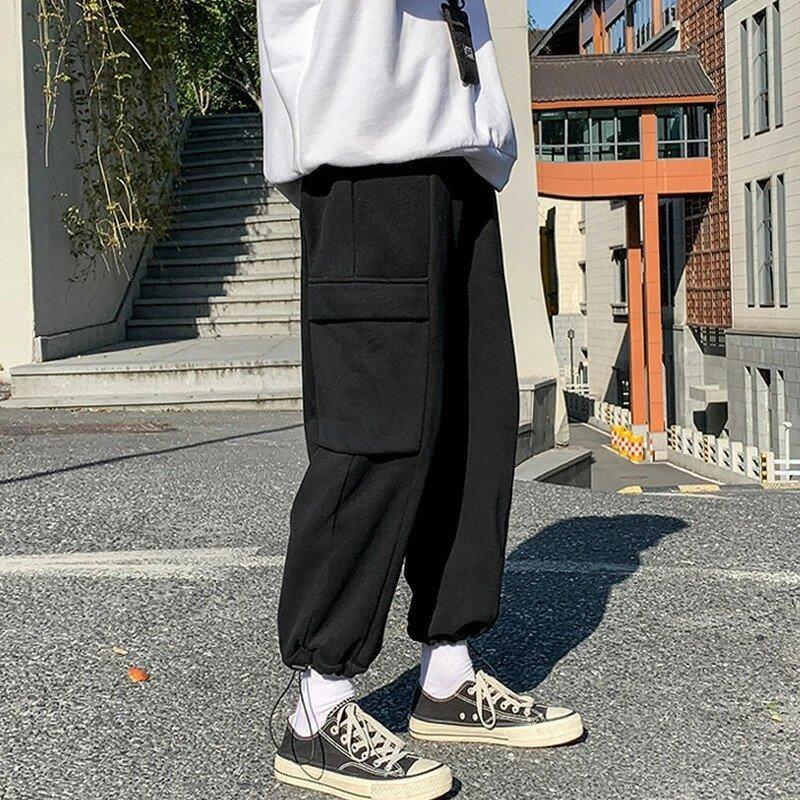 メンズ スウェットカーゴパンツ スウェットパンツ メンズ ルーズ ゆったり ストリート系 スト系 モード系 ネオイケメン 春服 春 秋服 冬服 ダンス サブカル Nam415 Naimei Nami 通販 Yahoo ショッピング