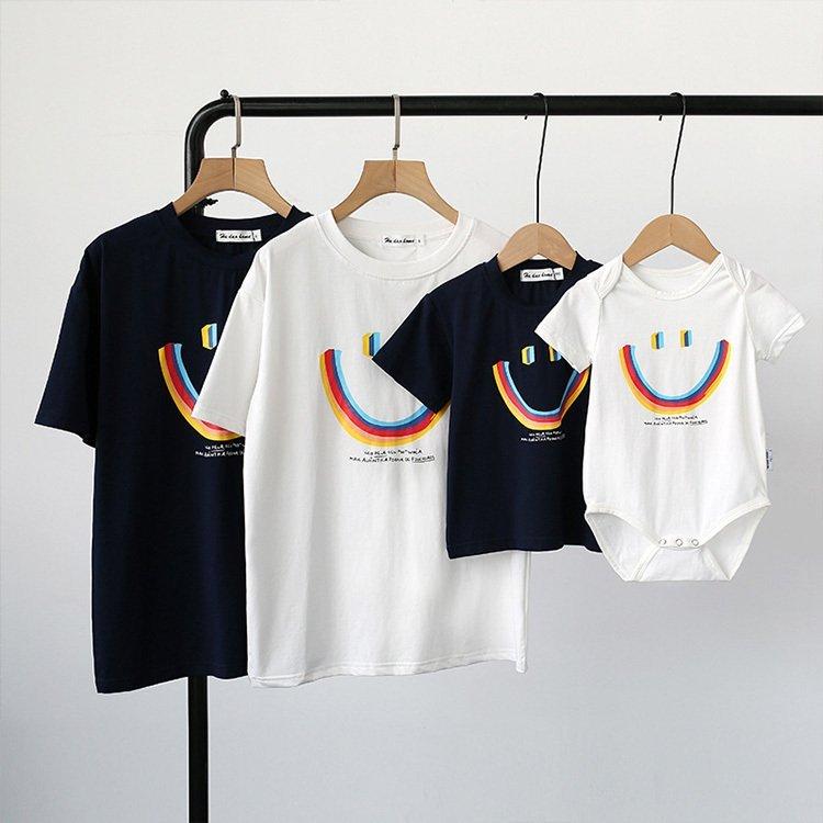 親子ペアtシャツ ママ パパ 子供 短袖 親子お揃い トップス 兄弟 姉妹 ビーチ ペアルック 誕生日プレゼント 子供 キッズ 旅行 セットアップ 日常服 可愛い Nam415 Naimei Nami 通販 Yahoo ショッピング