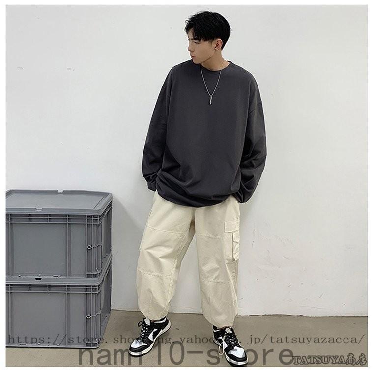 ロンt メンズ 無地 長袖 Tシャツ コットン100 綿100 韓国 ファッション おしゃれ ドロップショルダー オルチャンファッション 韓国服 デイリーコーデ New1129 2712 Naimei Nami 通販 Yahoo ショッピング