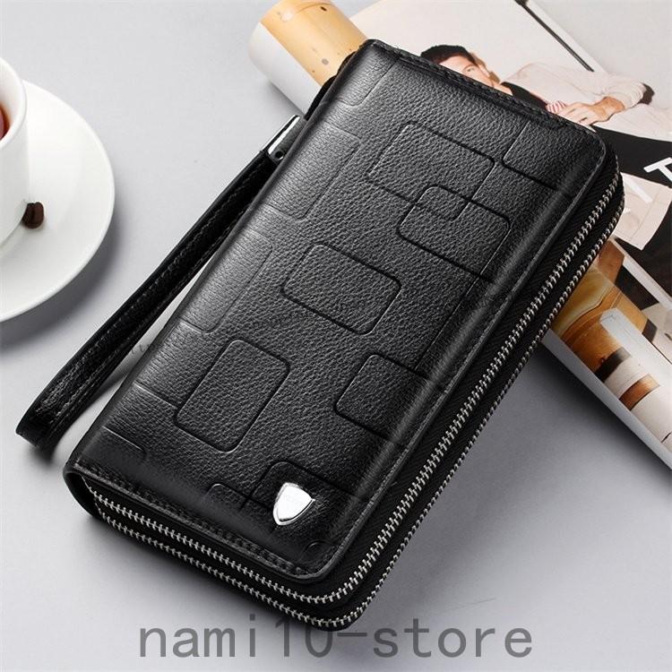 楽ギフ のし宛書 財布 財布 メンズ 長財布 ラウンドファスナー 大容量 財布 メンズ 長財布 ラウンドファスナー 本革 大容量 ダブルジップ 多機能 ウォレット ストラップ シンプル 通勤 Www Threeriversofs Com