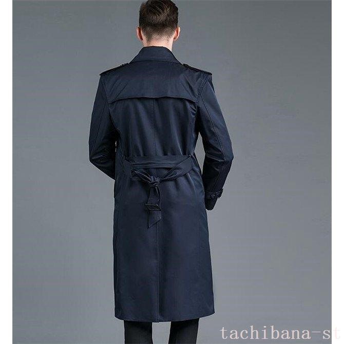 贅沢品 トレンチコート トレンチコートメンズビジネスコートスプリングロング丈アウター秋ピーコートpコートジャケットチェスターコートスリム ア ロング丈 スプリング ビジネスコート メンズ コート アウター