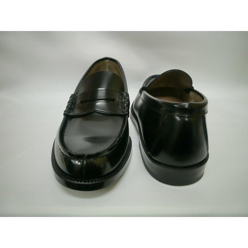 新品未使用　HARUTA レザーローファー BLACK　26cm 3E ハルタ HARUTA レディース牛革コインローファー(3E)（ブラック