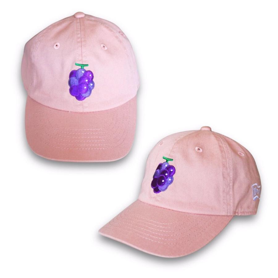 ぶどう セミオーダーキャップ 帽子 リトルキッズ用 : 刺繍ザウルス
