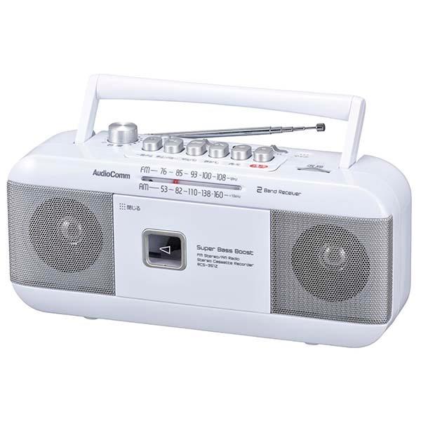 【ラジカセ】オーム電機　AM／FM ステレオラジオカセットレコーダー　RCS-351Z｜nammara-store｜02