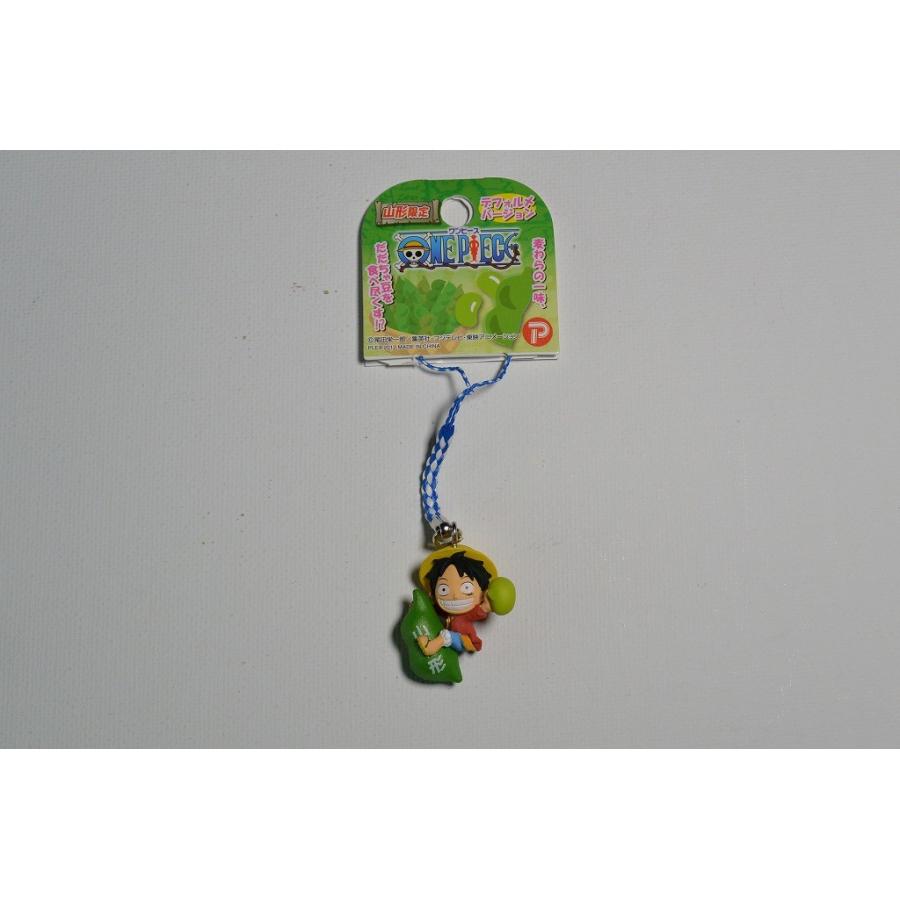 山形県限定】ONE PIECE（ワンピース） だだちゃ豆 ルフィ 根付 ご当地
