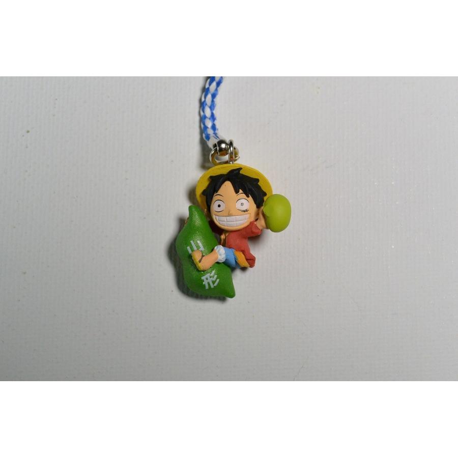 山形県限定】ONE PIECE（ワンピース） だだちゃ豆 ルフィ 根付 ご当地