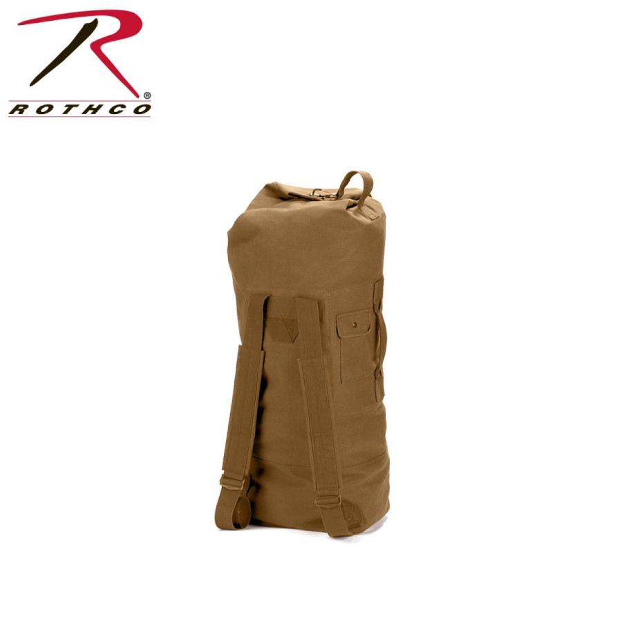 Rothco ダッフルバッグ GIスタイル ダブルストラップ 帆布 [ コヨーテ ][ro3426] ROTHCO（ロスコ） 【米軍】Rothco（ロスコ） ダッフルバッグ ダブル