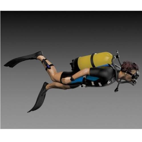 1/35 フィギュア 男性 スキューバ ダイバー ミニチュア 未組立 未塗装