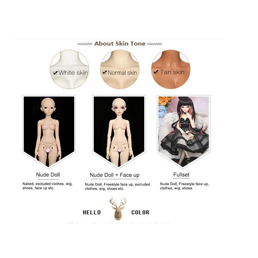 妖精 人形 着せ替え カスタムドール セリーヌ BJD 全セット Face 妖精 人形 着せ替え カスタムドール セリーヌ BJD 全セット Face