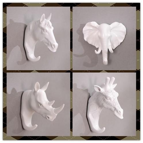 壁掛け フック 動物 オシャレ 装飾 置物 海外 部屋 インテリア 4セット White Fr1331 Namoヤフーショップ 通販 Yahoo ショッピング