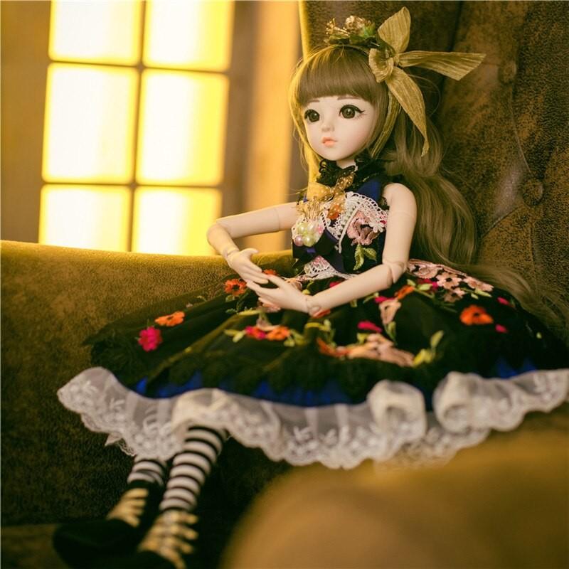 球体関節人形 BJD 女の子 人形 エレガントドレス 着せ替え カスタムドール 60cm_2