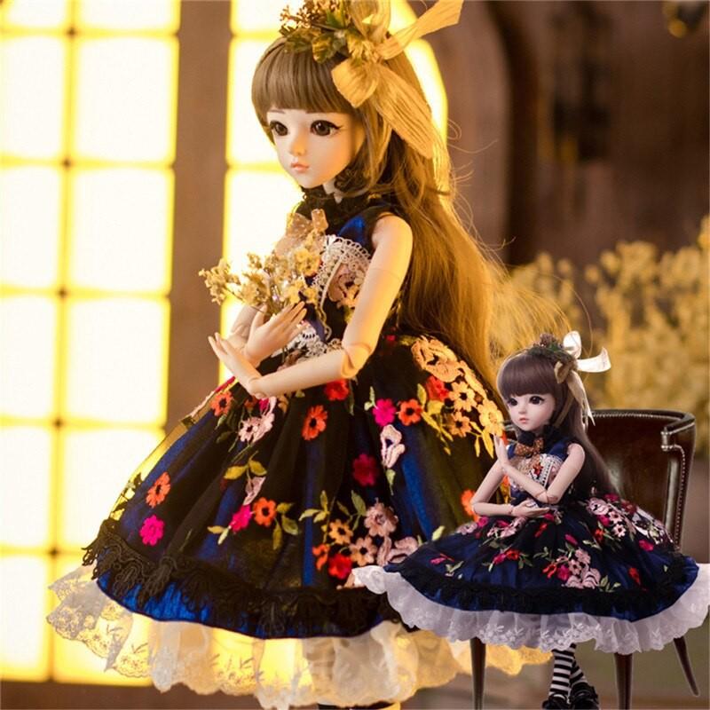 球体関節人形 BJD 女の子 人形 エレガントドレス 着せ替え カスタムドール 60cm_3