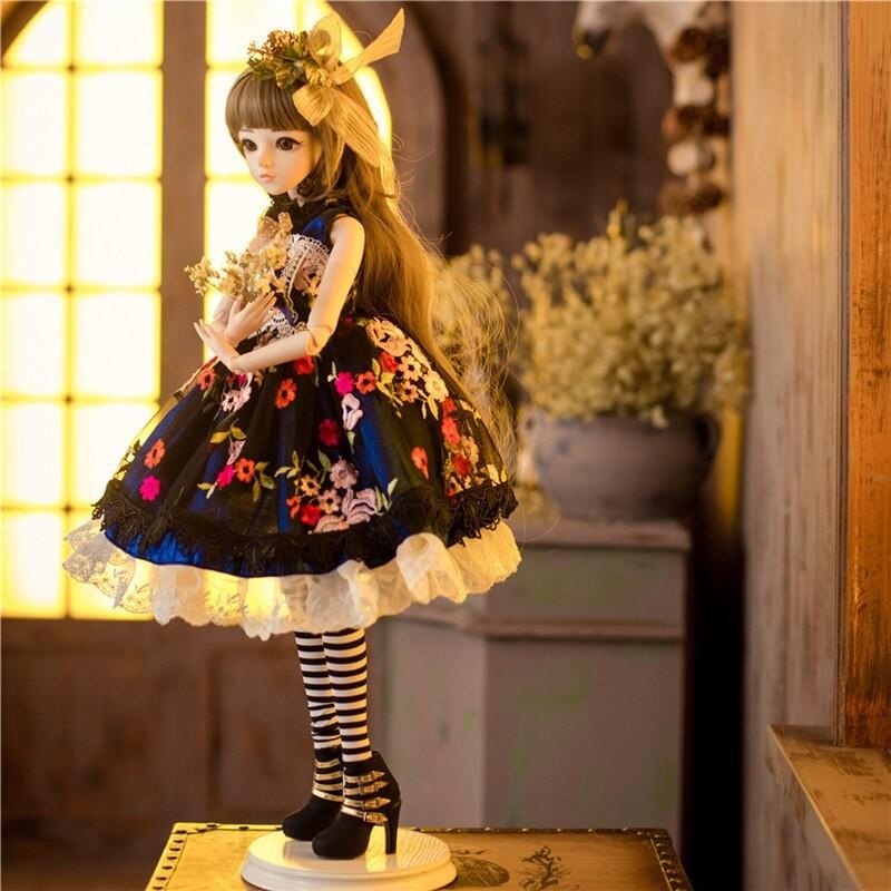 球体関節人形 BJD 女の子 人形 エレガントドレス 着せ替え カスタムドール 60cm_4