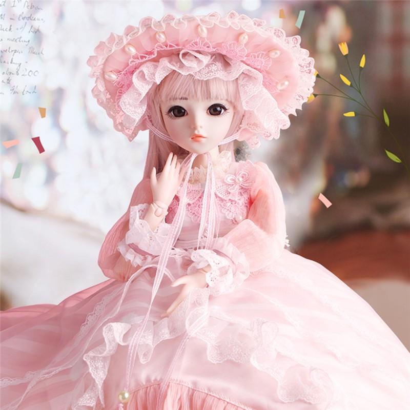 球体関節人形 BJD 女の子 人形 姫 SD ピンクドレス 着せ替え 球体関節人形 BJD 女の子 人形 姫 SD ピンクドレス 着せ替え