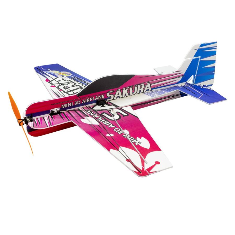 ラジコン 飛行機 PPマイクロ3D 屋内飛行機 SAKURA RC E210 組み立て