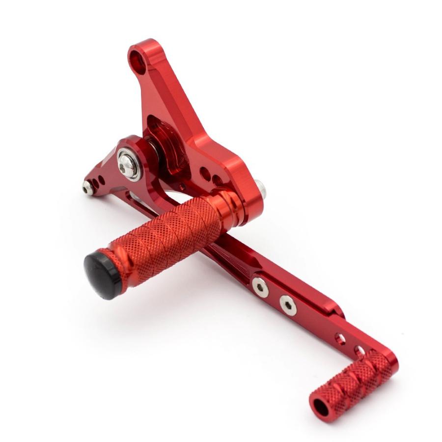 アルミニウム オートバイ CNC フットペグレストセット ペダルフットレストリアセット Benelli TNT125 Silverの画像