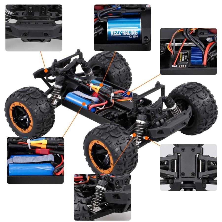 ラジコン Linxtech 16889 1/16スケール45km / hレーシングRCカーブラシレスモーター付 Linxtech 16889の画像