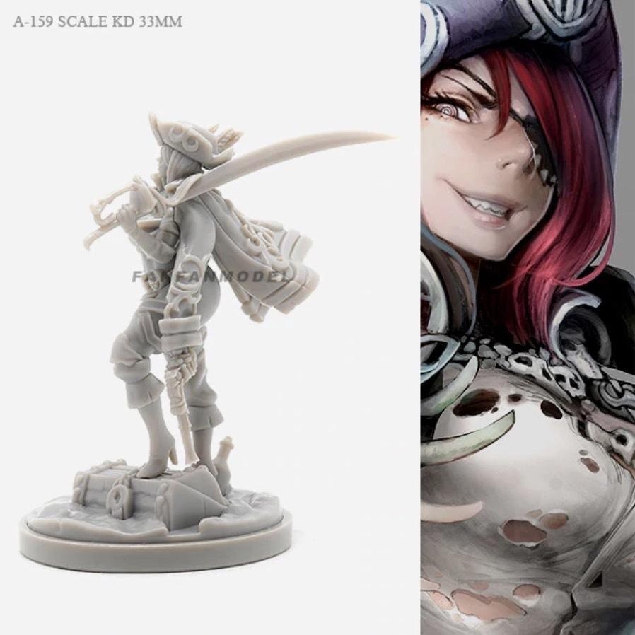 女神シリーズ 1/48 女海賊 戦士 レジン フィギュア 美少女 女神シリーズ 1/48 女海賊 戦士 レジン フィギュア 美少女