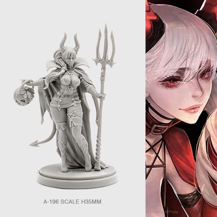 女神シリーズ 1/48 魔女 ハロウィン モデル レジン フィギュア 女神シリーズ 1/48 魔女 ハロウィン モデル レジン フィギュア