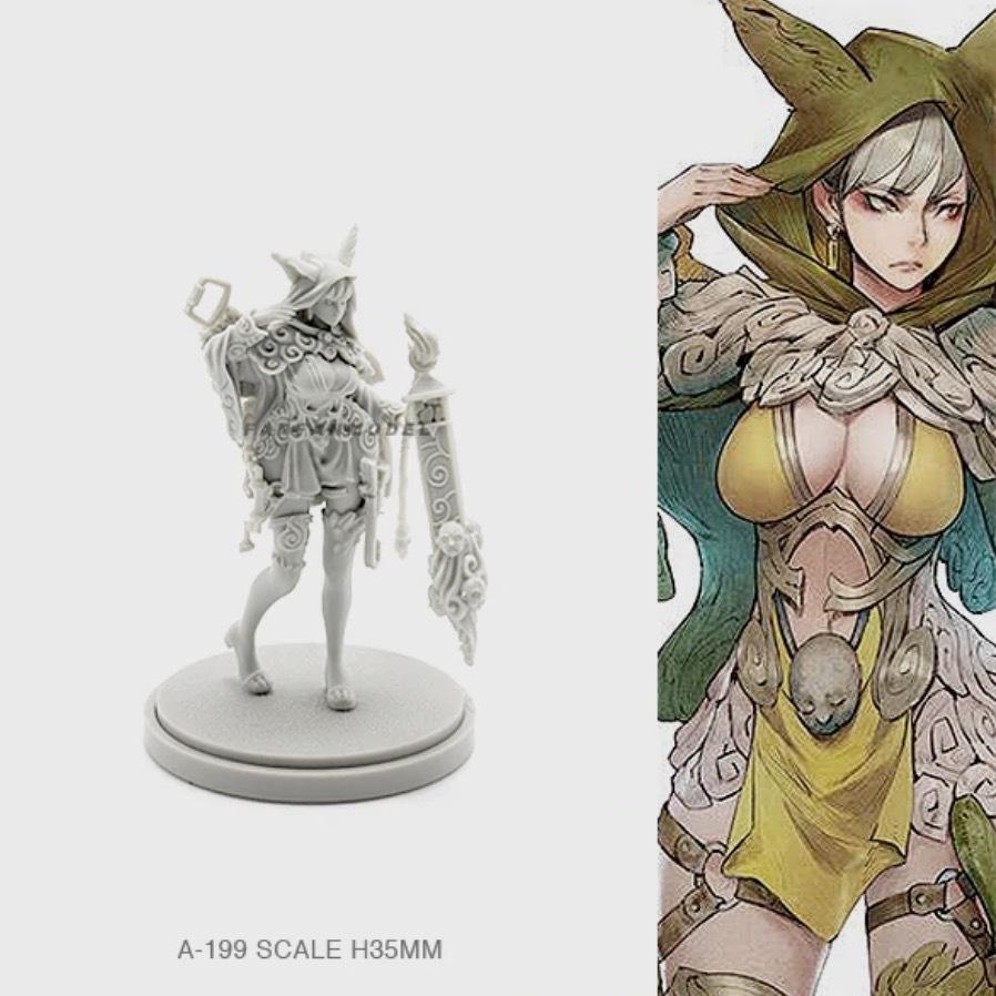 女神シリーズ 1/48 リトルヒロイン モデル レジン フィギュア 美 女神シリーズ 1/48 リトルヒロイン モデル レジン フィギュア 美