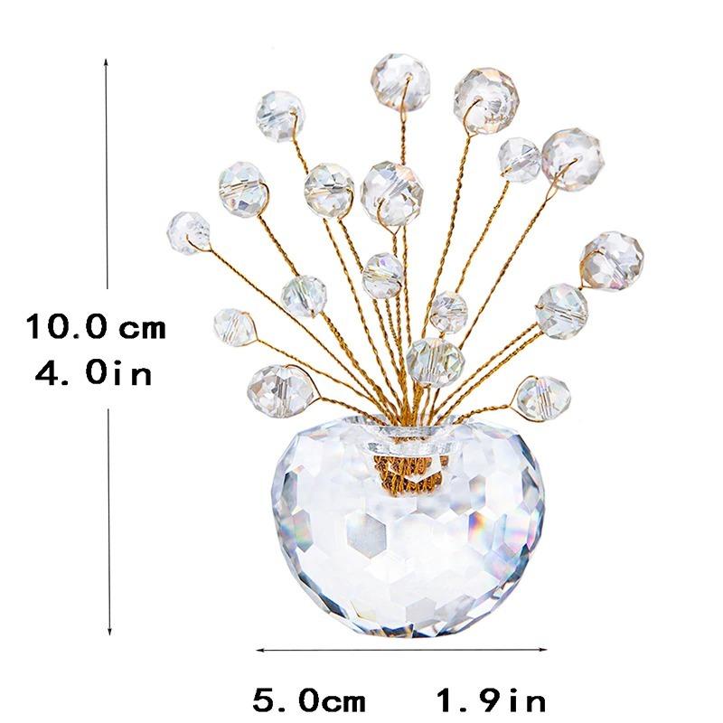 クリスタル ガラス 幸運の木 盆栽 オブジェ 置物 おしゃれ インテリア 玄関  ツリー 装飾｜namo｜06