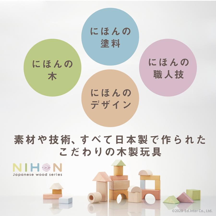 お片付袋付 おもちゃ 積み木 日本製 1歳 知育玩具 男の子 女の子 つみきのいえ L プレゼント 出産祝い 木製 エドインター ポイント利用 爆買 爆買の画像