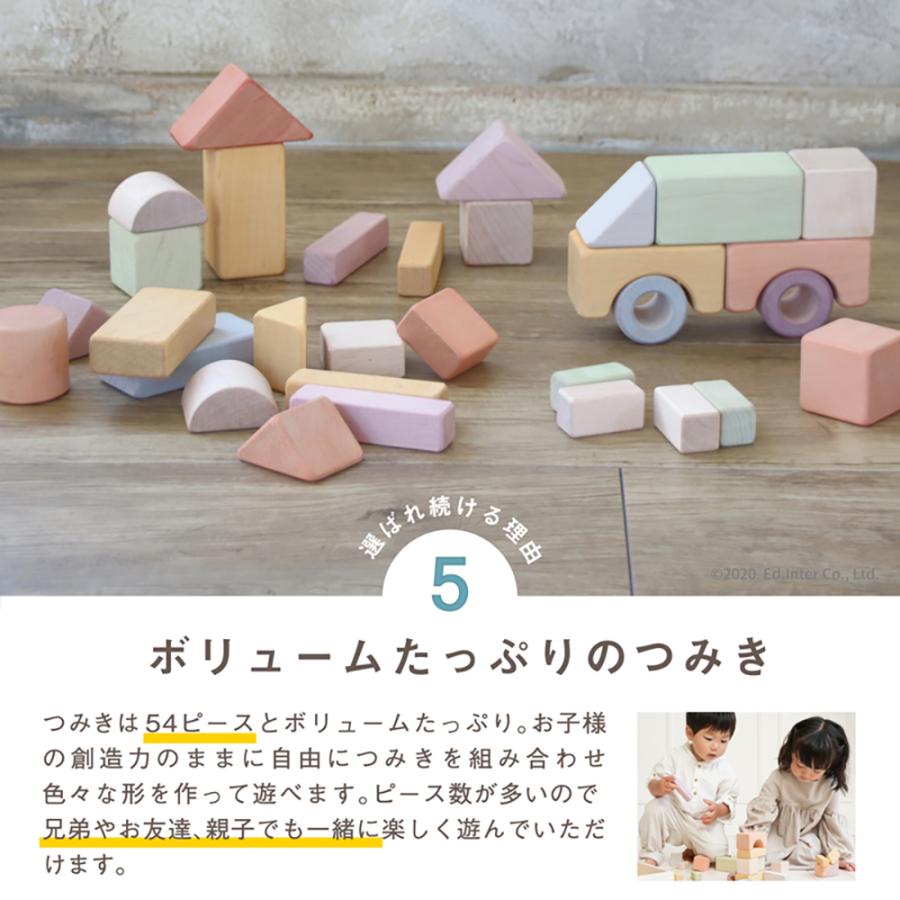 お片付袋付 おもちゃ 積み木 日本製 1歳 知育玩具 男の子 女の子 つみきのいえ L プレゼント 出産祝い 木製 エドインター ポイント利用 爆買 爆買の画像