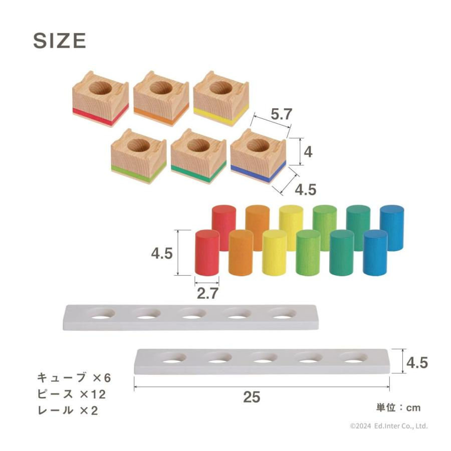 エド・インター（Ed・Inter） おもちゃ 3歳 積み木 赤ちゃん ポトン