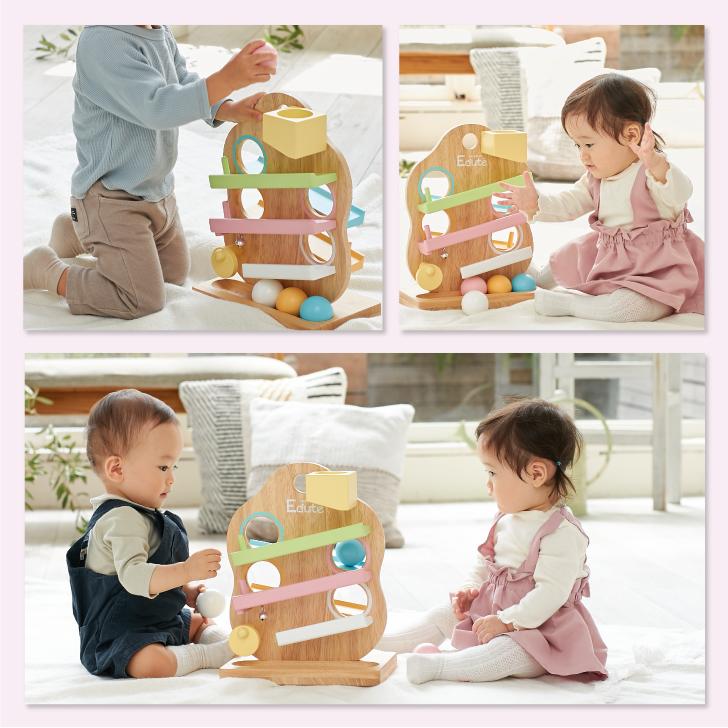 お片付袋付 おもちゃ 知育玩具 1歳 木製 男の子 女の子 TREEスロープ 2歳 プレゼント クリスマス 出産祝い 室内 赤ちゃん ポイント利用 爆買 爆買の画像