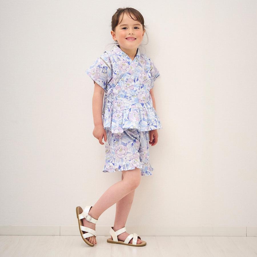 子供 ベビー 浴衣セット セパレート ドレス セラフ 簡単 女の子 甚平 70cm 80 90 キッズ 花柄 和柄 かわいい レトロ ブランド ポイント利用 爆買 | Seraph | 14