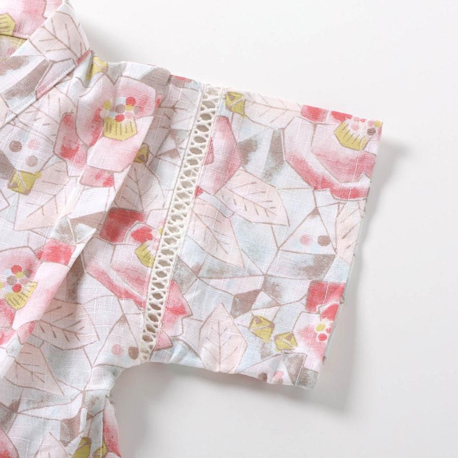 子供 ベビー 浴衣セット セパレート ドレス セラフ 簡単 女の子 甚平 70cm 80 90 キッズ 花柄 和柄 かわいい レトロ ブランド ポイント利用 爆買 | Seraph | 06