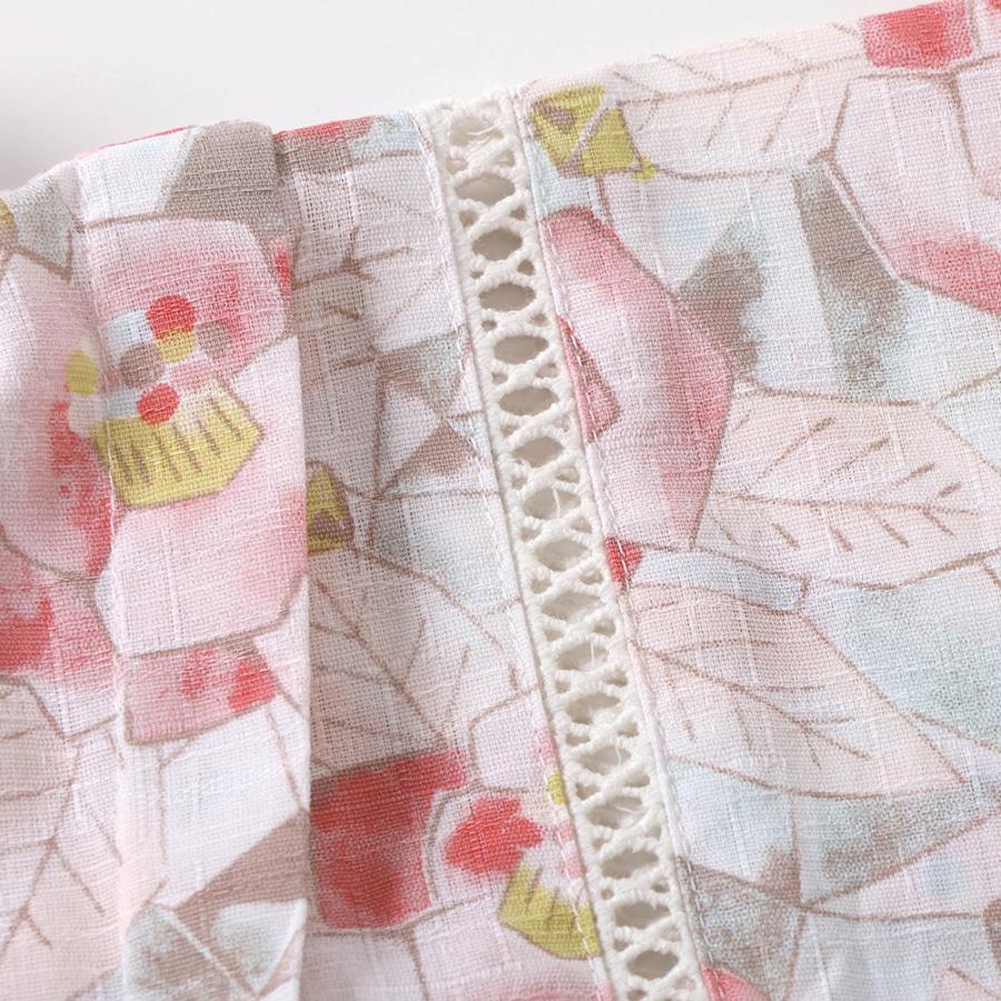 子供 ベビー 浴衣セット セパレート ドレス セラフ 簡単 女の子 甚平 70cm 80 90 キッズ 花柄 和柄 かわいい レトロ ブランド ポイント利用 爆買 | Seraph | 07