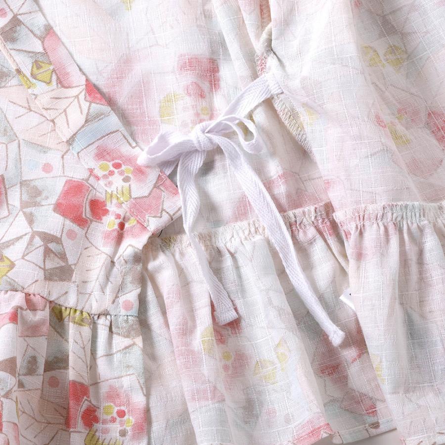 子供 ベビー 浴衣セット セパレート ドレス セラフ 簡単 女の子 甚平 70cm 80 90 キッズ 花柄 和柄 かわいい レトロ ブランド ポイント利用 爆買 | Seraph | 09