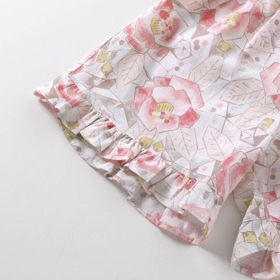 子供 ベビー 浴衣セット セパレート ドレス セラフ 簡単 女の子 甚平 70cm 80 90 キッズ 花柄 和柄 かわいい レトロ ブランド ポイント利用 爆買 | Seraph | 12