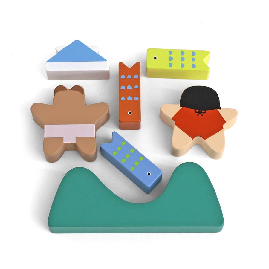 積み木 五月人形 コンパクト おしゃれ モダン かわいい 端午の節句 5月