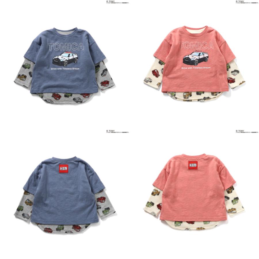 BIT'Z（ビッツ） 子供服 トミカ 長袖 Tシャツ 2枚セット 重ね着 キッズ