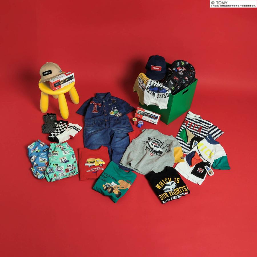 子供服 オーバーオール キッズ トミカ デニム 男の子 車 パトカー BREEZE 120cm 110cm 100cm 90cm 半袖 春 夏 秋 キャンプ サロペット ベビー こども 綿100% | BREEZE | 16